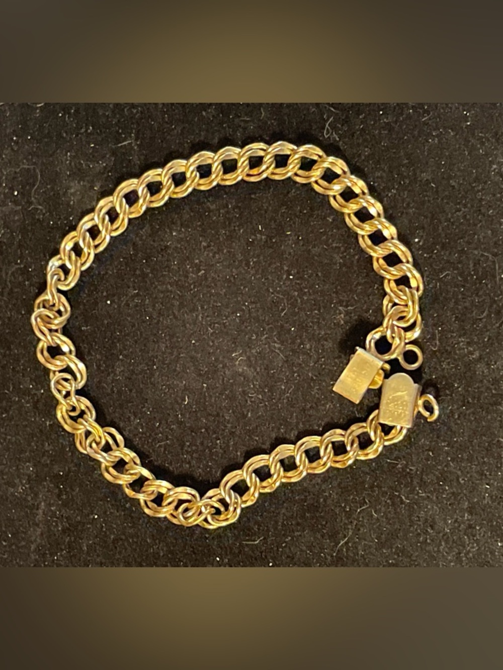 Vintage Mid-Century ELCO 12k Gold Filled Double Chain Bracelet.